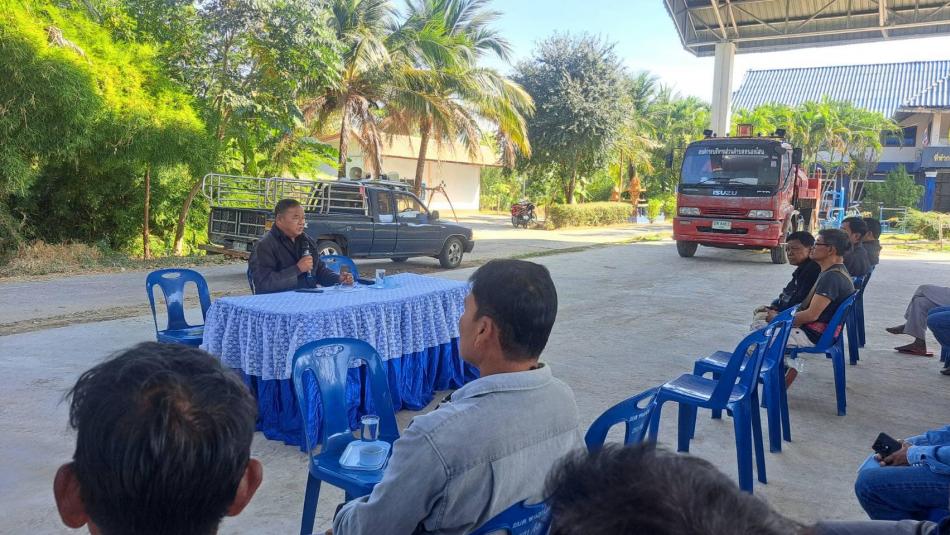 ประชุมชี้แจงข้อราชการเกี่ยวกับการปฎิบัติงานให้แก่ อปพร.ตำบลหนองโสน